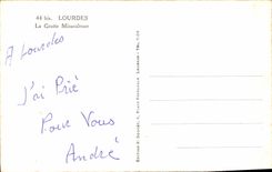 CPA Lourdes La Grotte Miraculeuse 