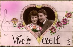 CPA Vive Ste Cecile Femme
