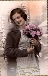CPA Voeux Sinceres Bonne Fete Femme