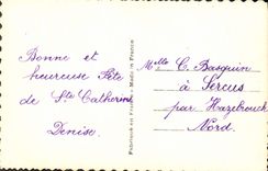 CPA Voeux Sinceres Bonne Fete Femme
