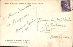 CPA Environs de Bagneres de Bigorre Le Pic du Montaigu vu du Monne 