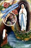 CPA Lourdes L'Apparition et le Grotte Miraculeuse 