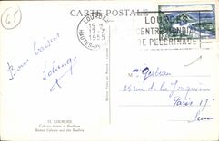 CPA Lourdes Calvaire breton et Basilique 