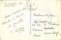 CPA Lourdes La Basilique et le Gave 