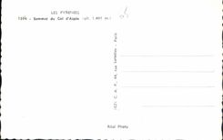 CPA Les Pyrenees Sommet du Col d'Aspin 