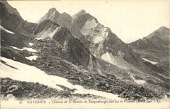 CPA Gavarnie Chemin de la Breche de Touquerouge vue sur 