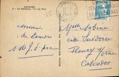 CPA Lourdes La Basilique vue du Fort 