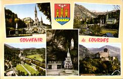 CPA Souvenir de Lourdes 