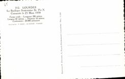 CPA Lourdes La Basilique Souterraine St Pie X Consacree le 25 Mars 1958 