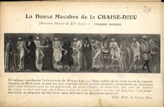 CARTE MULTIPLE La Danse Macabre de la Chaise Dieu 