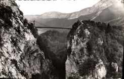 CPA Les Bauges Pittoresques Le Pont l'Abime 