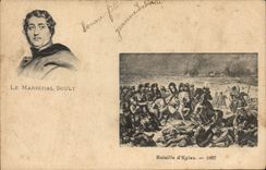 CPA Le Marechal Soult Bataille d'Eylau 1807
