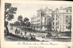CPA La Boulevard et la rue Basse des Remparts