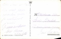CPA Cote d'Azur Femme Folklore