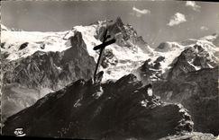 CPA Alpes La Route de Grands col Environs de la Grave vue prise de la route de Chazelet 