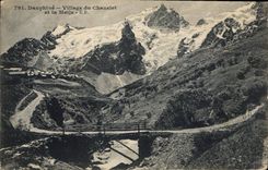 CPA Dauphine Village du Cuazelet et le Meije 