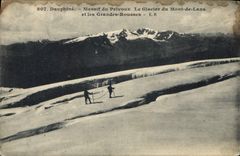 CPA Dauphine Massif de Pelvoux La Glaciers du Mont de Lans et les Grandes Rousses 