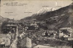 CPA Les Alpes Briancon Vue Generale Ville la plus elevee d'Europe 