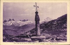 CPA Col de la Croix de Fer 2062 m Le Goleon et les Aiguilles d'Arves 