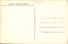 CPA Grand Canon du Verdon Le Couloir Samson vu d'une fenetre du premiere tunnel 