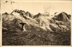 CPA Col du Lautaret 2058 m Htes Alpes Table d'Orientation et Massif du Galibier 3229 m 