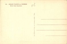 CPA Grand Canon du Verdon Etroit des Cavaliers