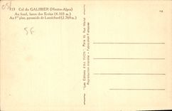 CPA Col du Galibier Hautes Alpes Aufond barre des ecrins 