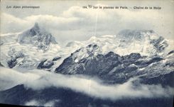 CPA Les Alpes Pittoresques sur le Plateau de Paris Chaine de la Meije 