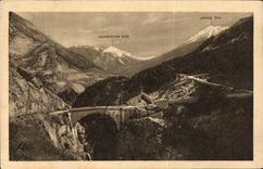 CPA Briancon Pont d'Asfeld Route du Fort des Teles 