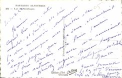 CPA Paysages Alpestres Lue en Montagne