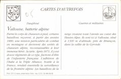 REPRO Batterie Alpine a Vallouise Hautes Alpes Militaria