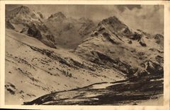 CPA Les Alpes Au Col du Lautaret Vue sur les Pics de Niege du Lautaret 