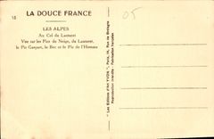 CPA Les Alpes Au Col du Lautaret Vue sur les Pics de Niege du Lautaret 