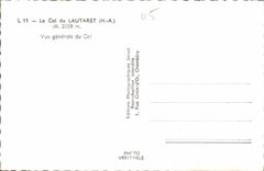 CPA Le Col du Lautaret HA alt 2058 m vue generale de Col 