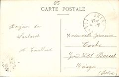 CPA Dauphine Col du Lautaret 2075 m Le Glacier de l'Homme et la Meije 