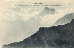 CPA Les Alpes Valle du Queyras Le Viso 3841 m Au premier plan Roche Taillante 