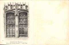 CPA Cathedrale de Beauvais Portes du Grand Portail 