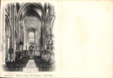 CPA Beauvais Nef de l'Eglise St Etienne 