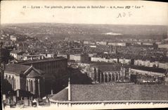 CPA Lyon Vue generale prise du coteau. de Saint Just 
