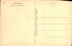 CPA Lyon Rhone Parc de la Tete d'Or 