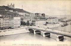 CPA Lyon Le Pont Tilsit et la Coteau de Fourvierre