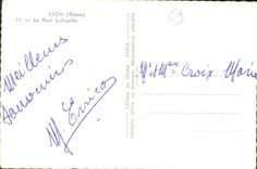 CPA Lyon Rhone Le Pont Lafayette 