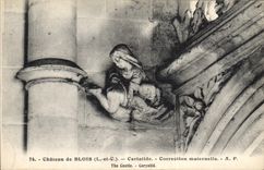 CPA Chateau de Blois L et C Cariatide Correction Maternelle 
