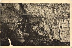 CPA Baume les Messieurs Jura Entree des Grottes et source du Dard 
