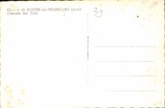 CPA Grottes de Baume les Messieurs Jura. Cascade de Tufs