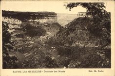 CPA Baume les Messieurs Descente des Monts 