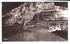 CPA Grottes de Baume les Messieurs Jura Salle des Petits Lacs Long 50 m haut 80 m 