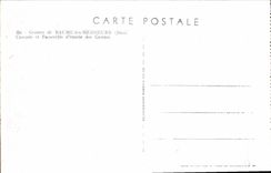 CPA Grottes de Baume les Messieurs Jura Cascade et Passerelle d'Entree des Grottes