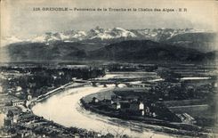 CPA Grenoble Panorama de la Torenche et la Chaine des Alpes 