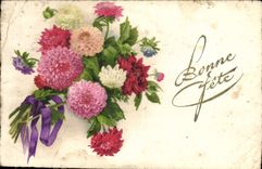 CPA Bonne Fete Fleurs